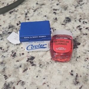 Bath & Body Works  Cooler Pocketbac Holder A FWatermelon Lemonade Hand Gel - Red